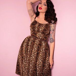 Leopard Ingenue Dress Size M